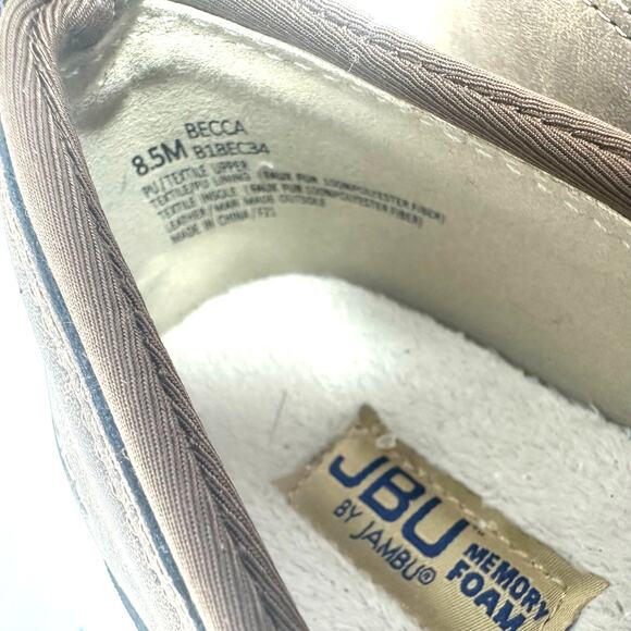 Jambu Size 8.5 Slipper Brown Flat Clog Slip On Treaded Leather Sherpa Lined Warm - Picture 6 of 8